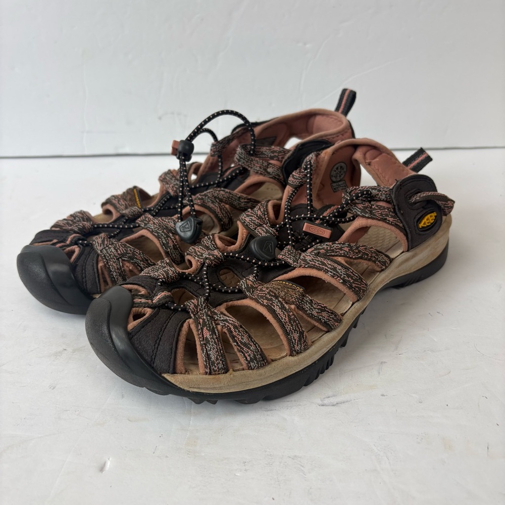 Keen Whisper Water Hiking Sandals Shoes Black Pink Women’s size 8